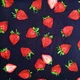 Poplin - Delicious Strawberries Navy