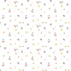 Poplin imprimat - Cherries & Flowers White