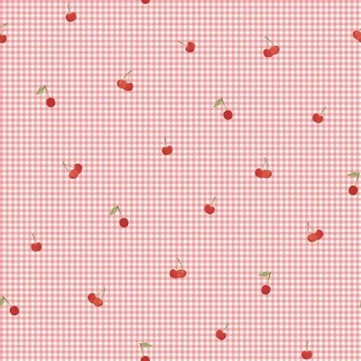 Poplin imprimat digital - Cherry Rose