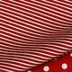 Poplin imprimat - Petit Stripe Red