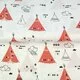 Poplin imprimat - Tipi Terra