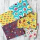 Set Fat Quarter 5 bucati - Happy Owls