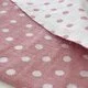 Tesatura jaquard cu doua fete - Dots Old Rose