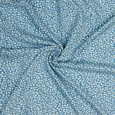 Vascoza Imprimata - Radiance Floral Baby Blue - cupon 45cm