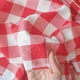 Vascoza subtire Imprimata - Block Check Red