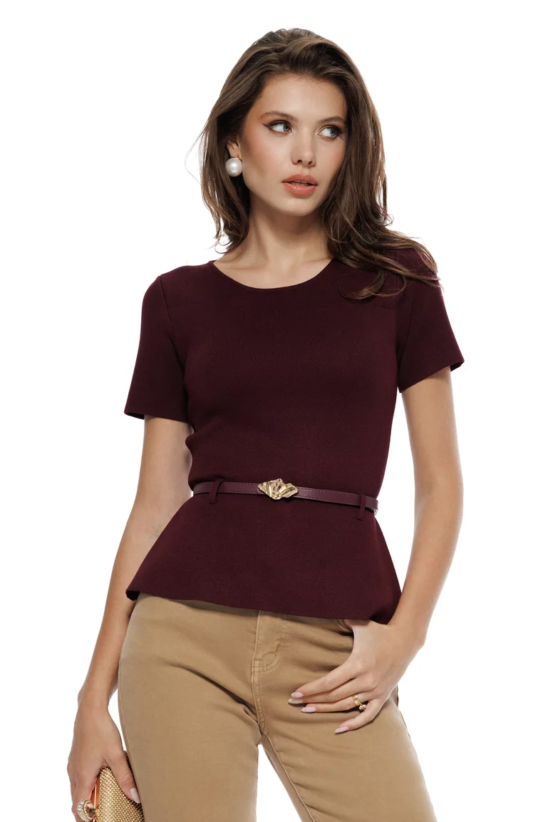 Blugi dama bej premium material elastic croi conic picture - 2