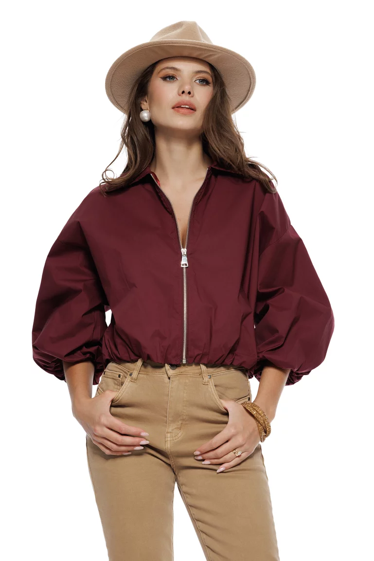 Blugi dama bej premium material elastic croi conic picture - 6