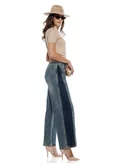 Bluza dama eleganta din tricot premium bej guler tunica si brandemburguri brodate picture - 5