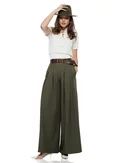 Bluza dama eleganta din tricot premium crem  guler tunica si brandemburguri brodate picture - 2