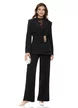 Bluza dama eleganta neagra din dantela chantily premium elastica