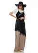Bluza dama neagra premium cu insertii asimetrice de dantela