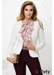 Bluza Fofy dama din voal roz cu funda innodata si accesoriu auriu