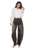 Camasa dama eleganta alba premium din modal cu doua gulere maxi picture - 2