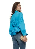 Camasa dama eleganta Fofy cu peplum amplu si ornamente cu cristale picture - 3