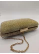Clutch auriu de seara cu strassuri