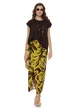Fusta dama midi petrecuta din vascoza premium safari print 2026 verde