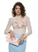 Fustă Fofy eleganta conica baby blue