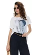 Pantalon dama bleumarin din vascoza premium cu curelusa impletita