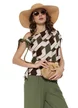 Pantalon dama de vara larg din vascoza premium olive
