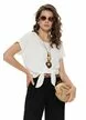 Pantalon dama negru din vascoza premium cu curelusa impletita