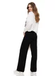 Pantalon dama tricotat negru lejer din vascoza premium