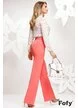 Pantalon Fofy dama evazat corai cu lantisor auriu si cristale