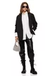 Pantaloni dama din piele ecologica negru premium talie inalta
