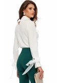 Pantaloni damă eleganți verde smarald cu aplicații-bijuterie Emerald Jewel picture - 5