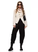 Pantaloni dama premium negri din vascoza cu croi modern si buzunare