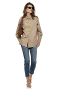 Blugi dama albastri premium material elastic croi conic picture - 7