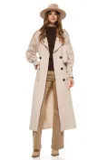 Blugi dama camel croială modernă, talie medie, denim lejer picture - 5
