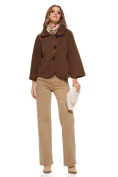 Blugi dama camel croială modernă, talie medie, denim lejer picture - 4