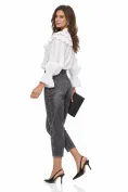 Blugi dama premium gri antracit ballon fashion trend picture - 2