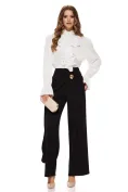 Camasa dama alba eleganta premium cu jabou floare si perle aplicate picture - 2