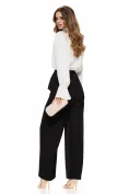 Camasa dama alba eleganta premium cu jabou floare si perle aplicate picture - 3