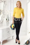 Pantaloni Fofy pană bleumarin cu dungă picture - 3