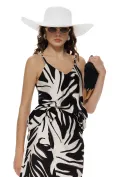 Top dama din vascoza premium safari print 2026 negru picture - 1