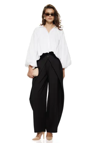 Pantalon negru damă premium Crossover Balloon