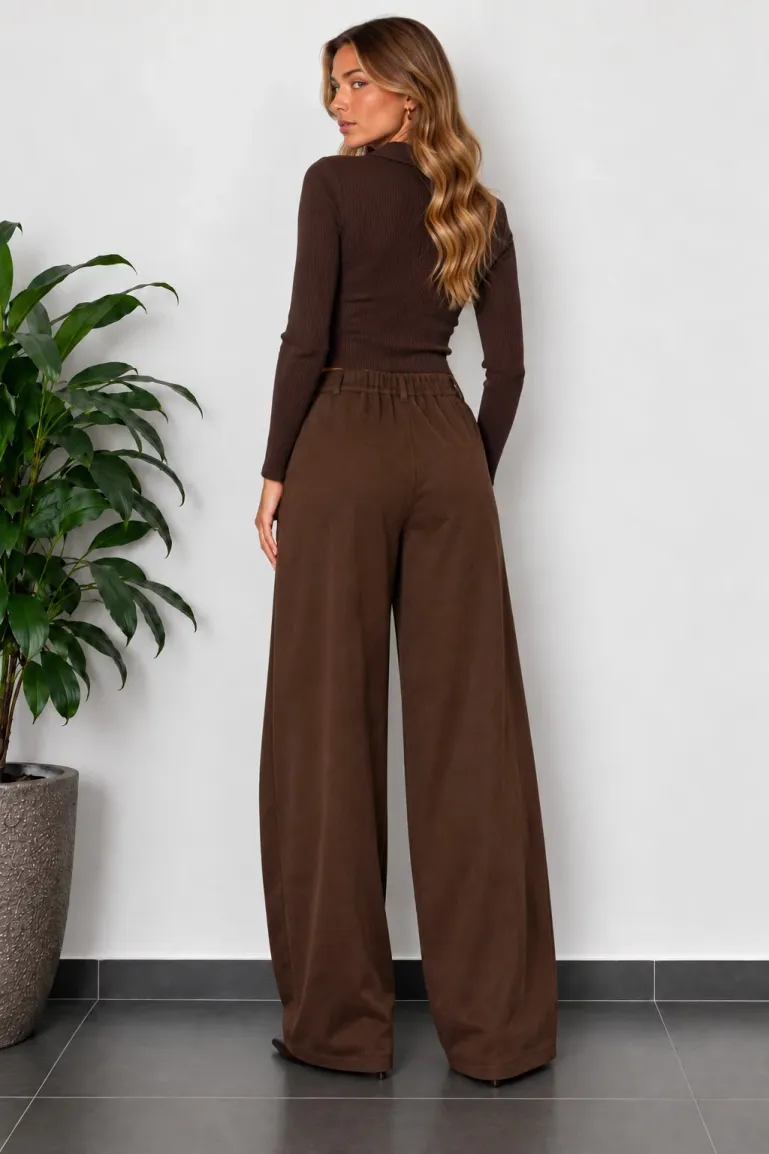 Pantalon dama maro balloon din piele intoarsa eco cu aplicatii militare si nasturi cu blazon picture - 2