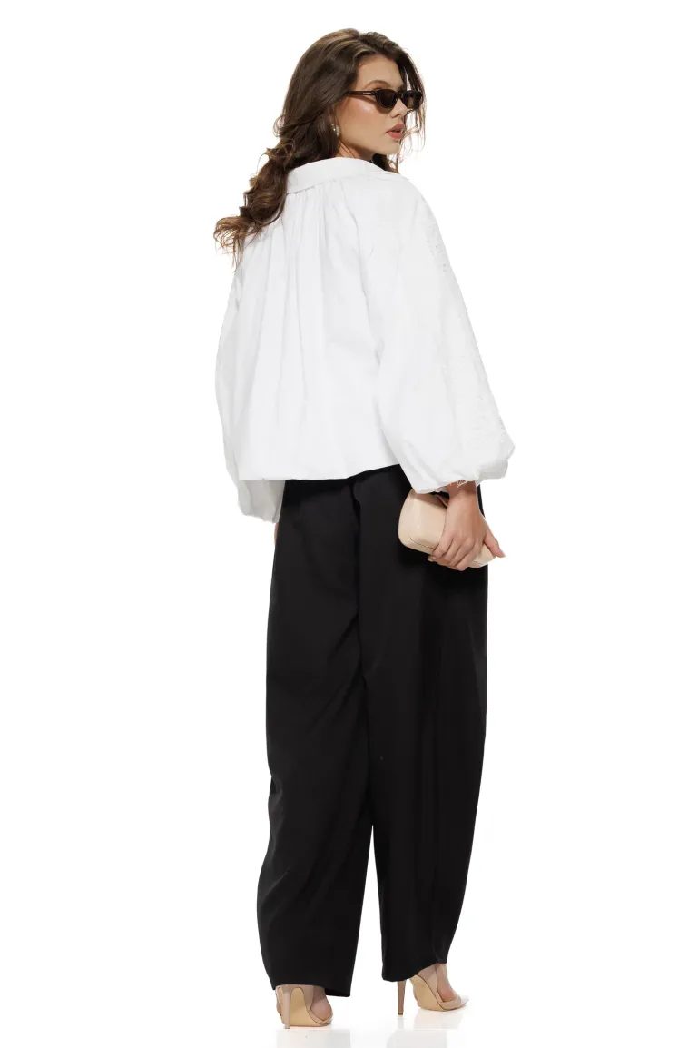 Pantalon negru damă premium Crossover Balloon picture - 5