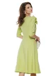 Rochie damă elegantă lime Fofy clos cu fundă maxi și croi feminin fluid