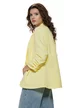 Sacou dama elegant galben maneca cu pliuri