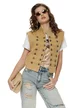 Tricou dama din bumbac premium pelicula aurie bej girl safari summer 2026