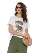 Tricou dama din bumbac premium pelicula aurie elefant safari summer 2026