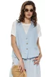 Vesta dama din in baby blue premium oversize