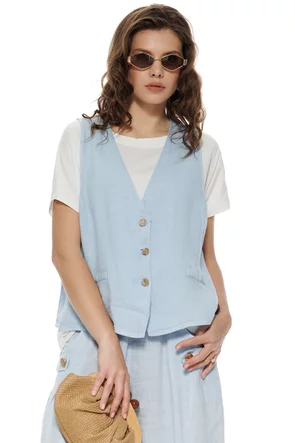 Vesta dama din in baby blue premium oversize