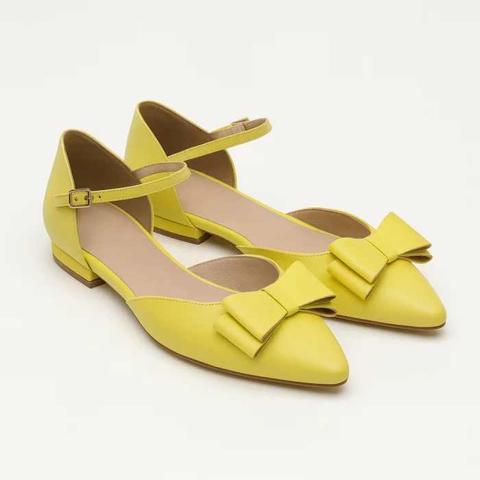 Balerini decupati galbeni cu funda Marina picture - 3