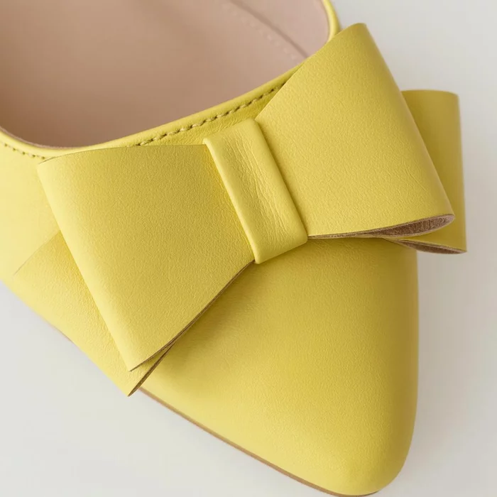 Balerini decupati galbeni cu funda Marina picture - 2