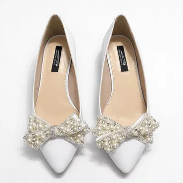 Balerini Piele Naturala Albi cu accesorii detasabile Fiamma