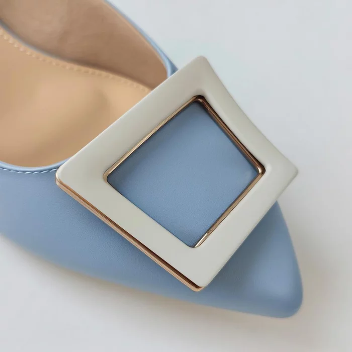 Balerini Piele Naturala Blue cu accesorii Ellen picture - 3